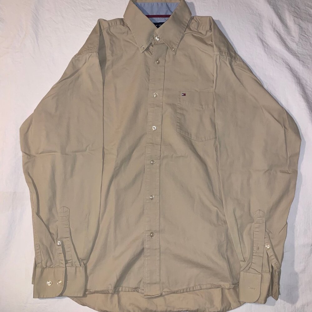 Mens Tommy Hilfiger Size Medium Dress Shirt